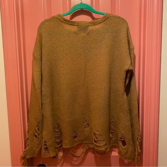 Wildfox White Label Lennon Distressed Heart Sweater - Picture 4 of 5